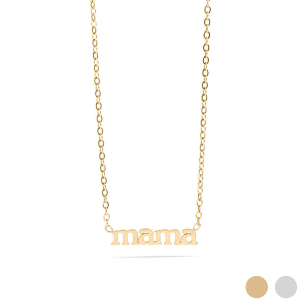 18K Gold PVD Stainless Steel Mama Charm Necklace - Rise and Redemption