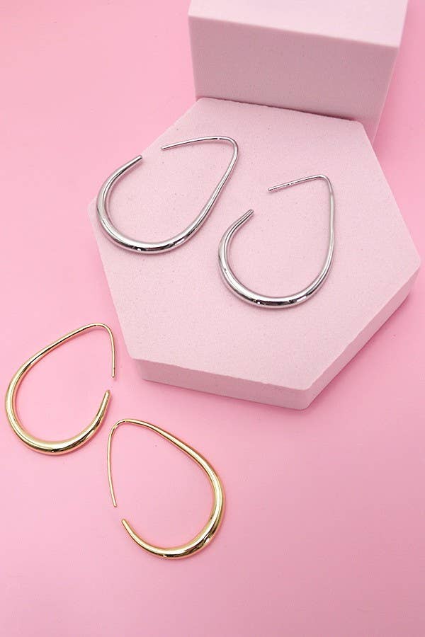 18K STAINLESS STEEL WATERPROOF TARNISH FREE HOOPS | 40E311 - Rise and Redemption