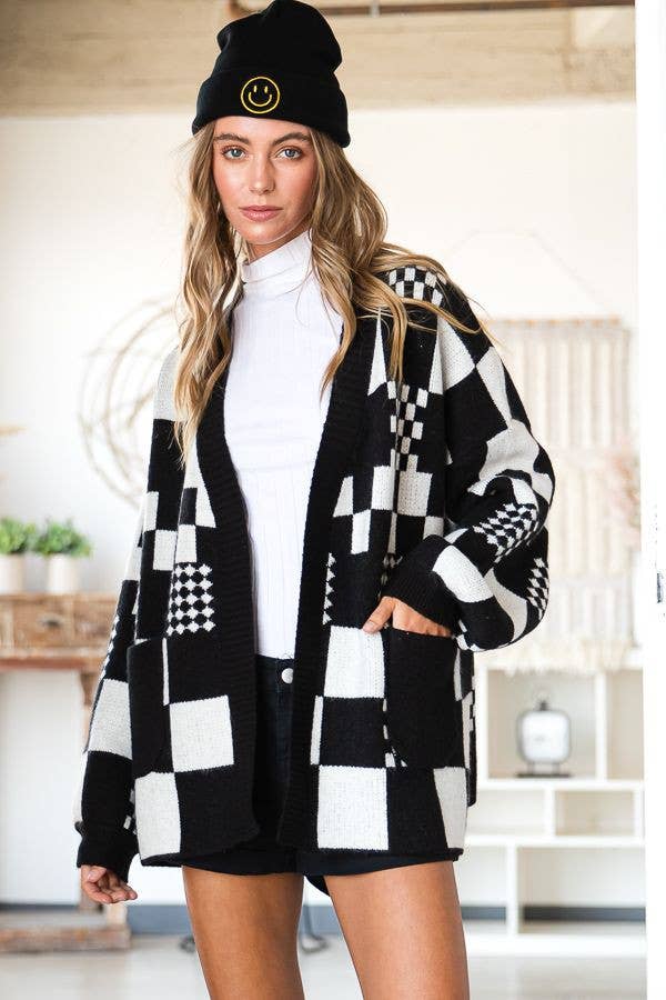 Checked Out Pocket Cardi