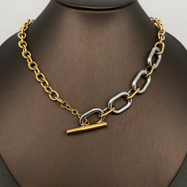 Carter Mixed Metal Chain Necklace