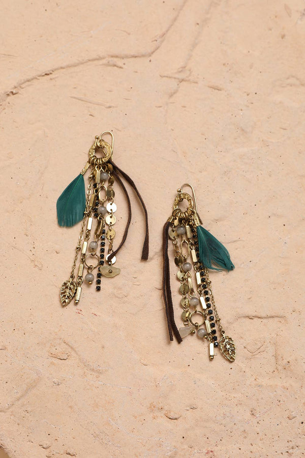 Chic Feather Dangle Earrings