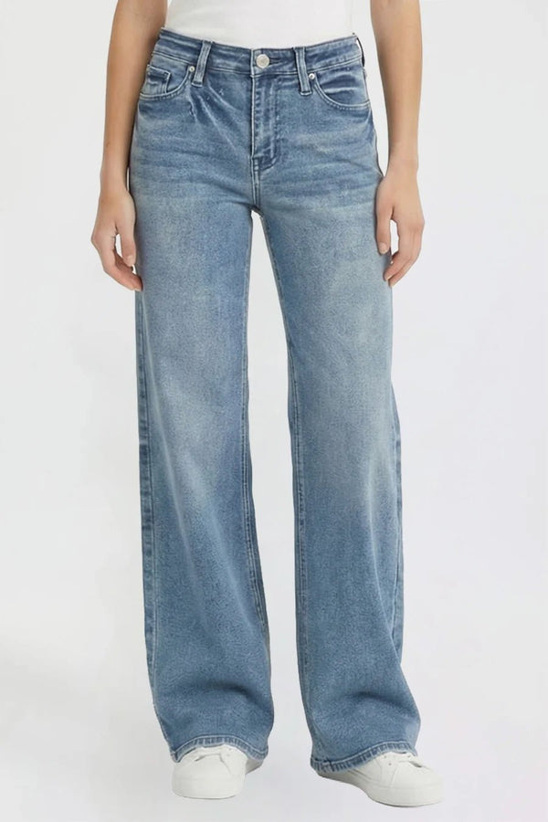 Bella Medium Washed Wide Leg Denim - Rise and Redemption