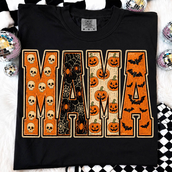 Comfort Colors Halloween Black Mama T Shirt - Rise and Redemption