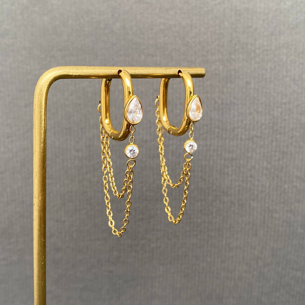 Chain fringe Earrings