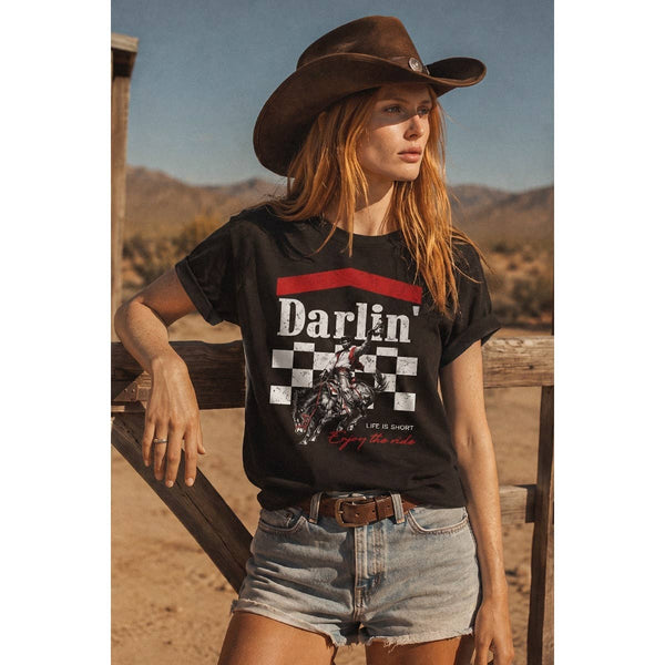 Darlin Graphic Women's Jersey T-Shirt - Rise and Redemption