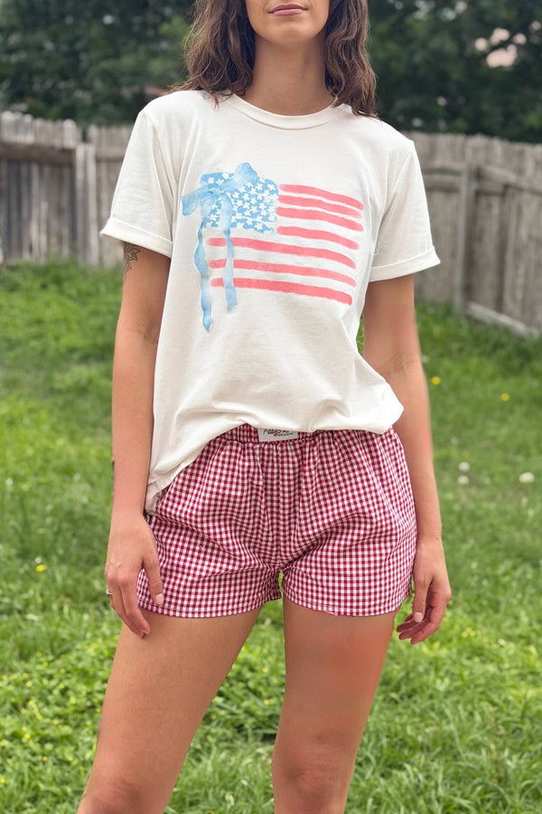 Hadlee Gingham Shorts - Rise and Redemption