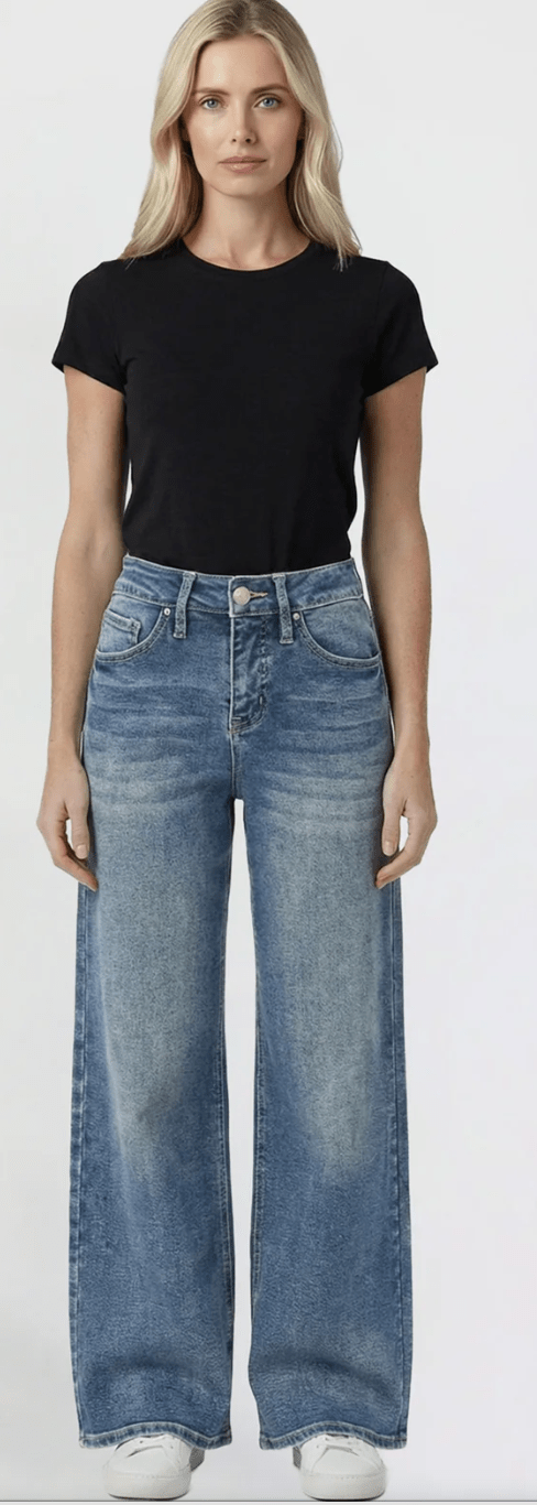 Missy Kayla High Rise Wide Leg Jeans - Rise and Redemption