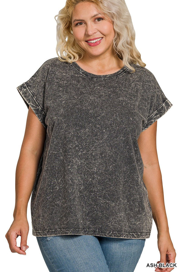 Plus Mineral Cuff Top - Rise and Redemption