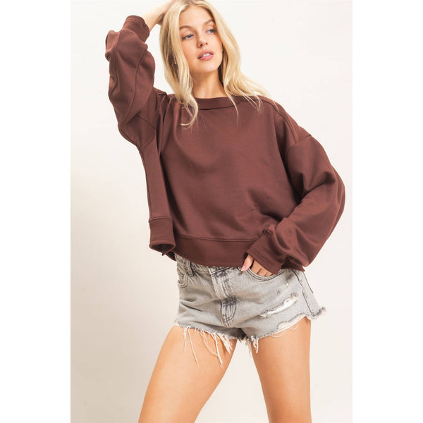 Ribbed Crew Neck Sweatshirt - Rise and Redemption