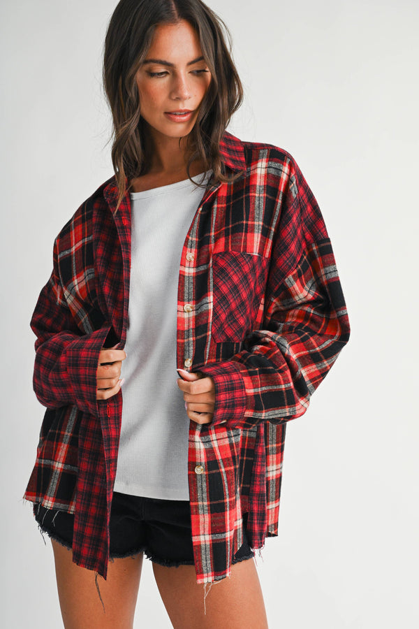 Ryder Mixed Plaid Flannel Shirt - Rise and Redemption