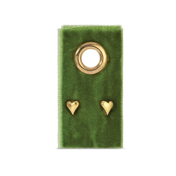 Simple Heart Studs On Velvet Gift Tag - Rise and Redemption