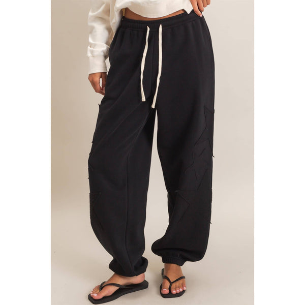 Star Patch Jogger Pants - Rise and Redemption