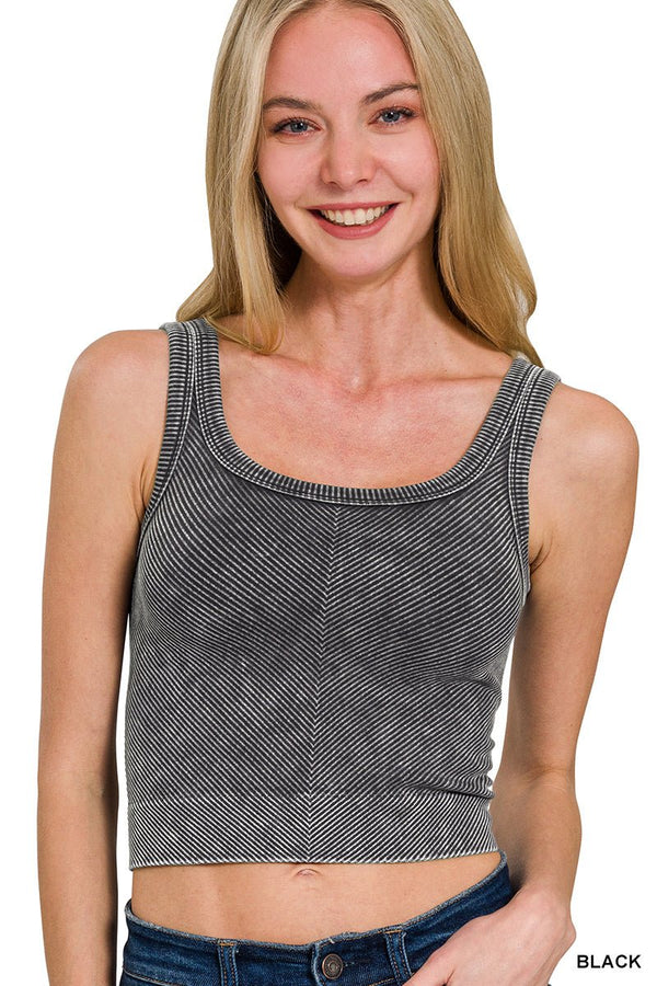 Stone Washed Ribbed Brami - Rise and Redemption