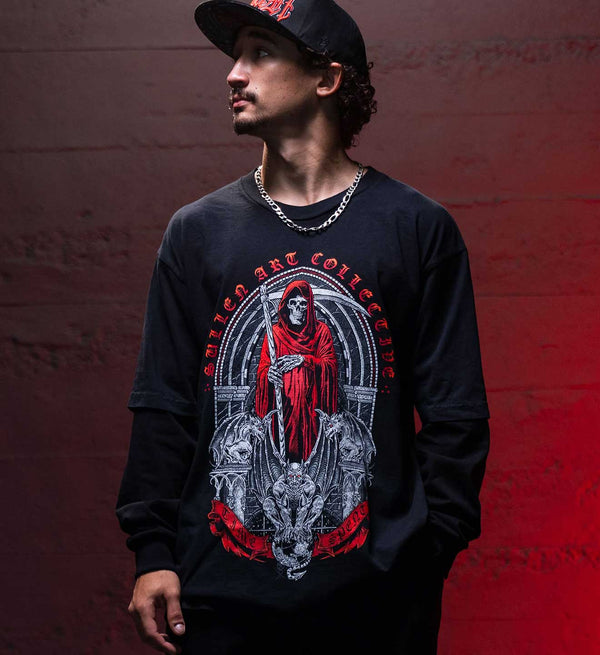 Time Spent Sullen Layered Tee - Rise and Redemption