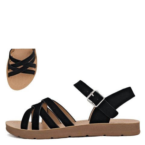 Cali Crisscross Band Flat Sandals - Rise and Redemption