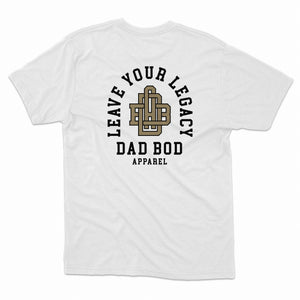 DadBod Monogram Shirt (White) - Rise and Redemption