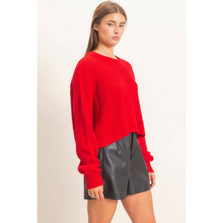 Oversized Cropped Sweater