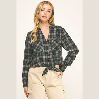 Carter Front Tie Flannel