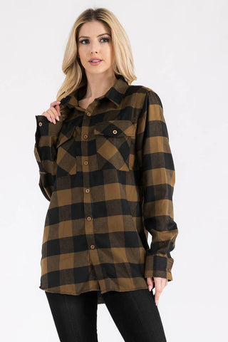 Womens Boyfriend Buffalo Flannel