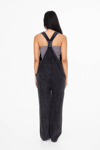 Mineral-Washed Lounge Jumpsuit