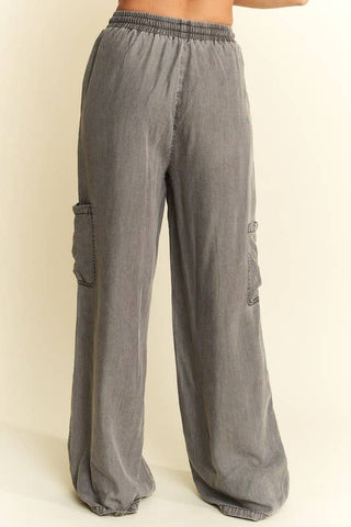 Jessi Vintage washed  Mineral Tencel Pants