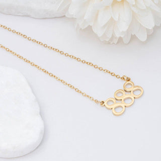 18K Gold PVD Stainless Steel Angel Number Necklace