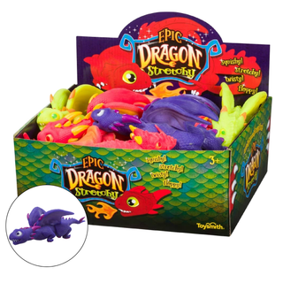 10" Dragon Stretchy, Assorted Colors, Tactile Fun - Rise and Redemption