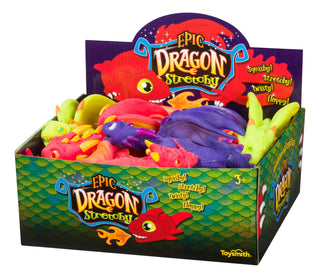 10" Dragon Stretchy, Assorted Colors, Tactile Fun - Rise and Redemption