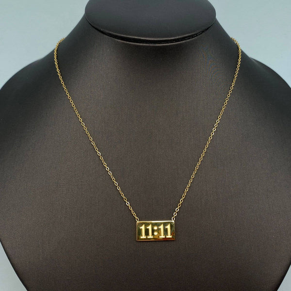 "11:11" Charm Pendant Stainless Steel Necklace - FGS - Rise and Redemption