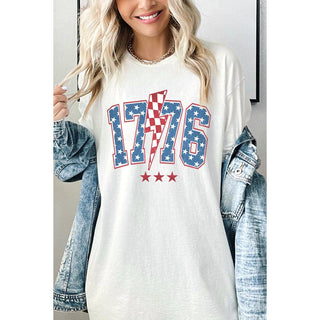 1776 America Graphic Heavyweight T Shirts - Rise and Redemption