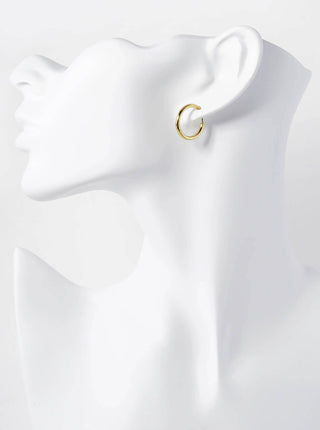 17mm Stainless Steel Huggie Hoop Earrings - Rise and Redemption