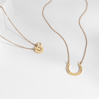 18" Stainless Steel Horseshoe Necklace - Rise and Redemption
