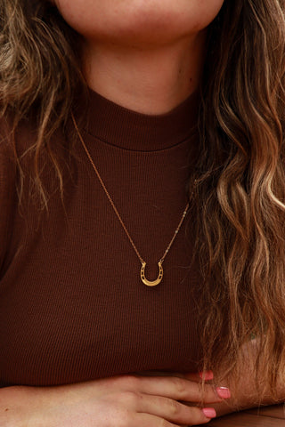 18" Stainless Steel Horseshoe Necklace - Rise and Redemption
