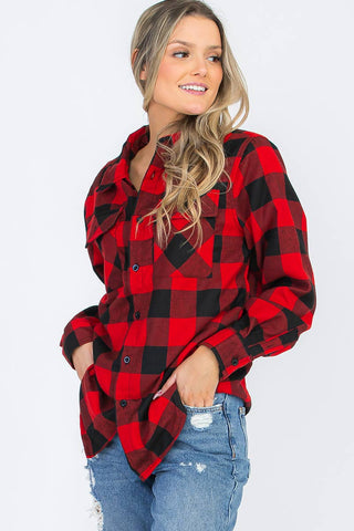Womens Boyfriend Buffalo Flannel