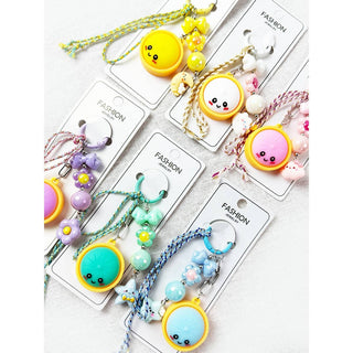 Cute Design Dumpling Keychain Charm