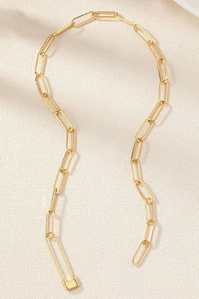 18K Dipped Paper Clip necklace - Rise and Redemption