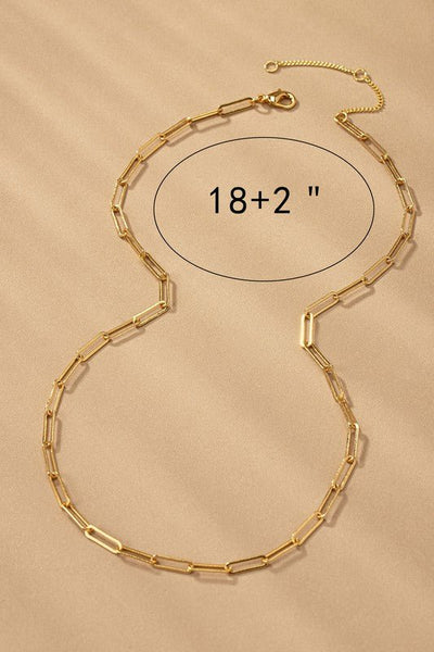 18k Dipped Paperclip Gold Chain - Rise and Redemption