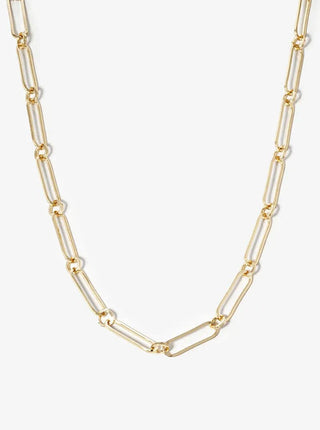 18K Gold Dipped 20Mm Flat Link Chain Necklace - Rise and Redemption
