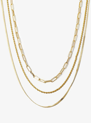 18K Gold Dipped Multi Chain Layered Necklace - Rise and Redemption