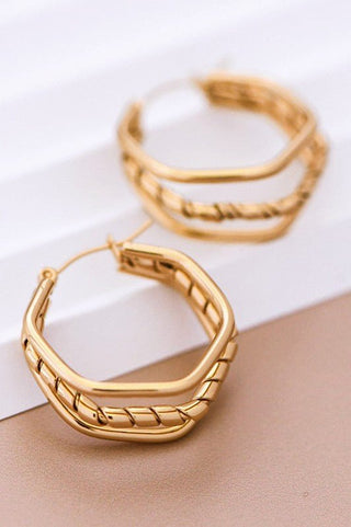 18K Gold Dipped Multi Hoop - Rise and Redemption