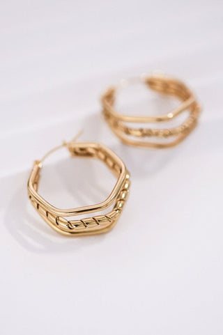 18K Gold Dipped Multi Hoop - Rise and Redemption