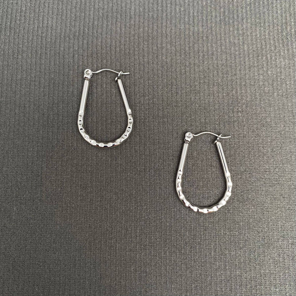 18K Gold Plated Stainless Steel Hoop Earrings - FGS - Rise and Redemption