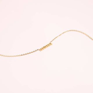 18K Gold PVD Stainless Steel Mama Charm Necklace - Rise and Redemption