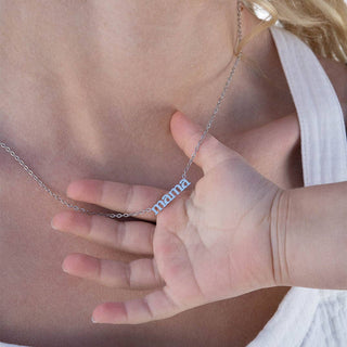 18K Gold PVD Stainless Steel Mama Charm Necklace - Rise and Redemption
