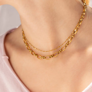 18K Gold PVD Statement Chain Necklace - Rise and Redemption