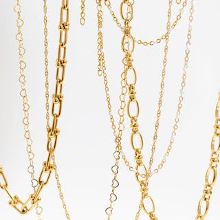 18K Gold PVD Statement Chain Necklace - Rise and Redemption