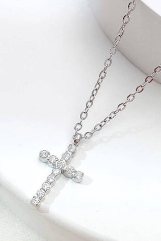 18K STAINLESS STEEL TARNISH FREE CROSS NECKLACE | 40NK9482 - Rise and Redemption