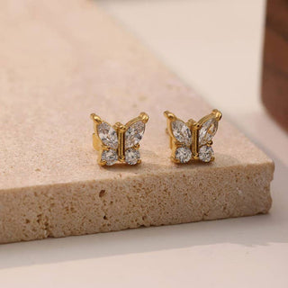 18K STAINLESS STEEL TARNISH FREE STUD EARRINGS | 40E469 - Rise and Redemption