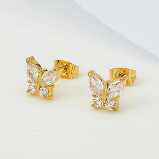 18K STAINLESS STEEL TARNISH FREE STUD EARRINGS | 40E469 - Rise and Redemption