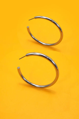 18K Stainless Steel Tarnish Free Waterproof Hoop | 40E387 - Rise and Redemption
